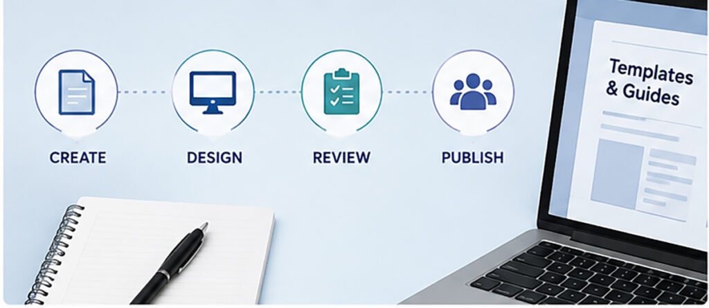 Templates, Training and workflow articles. 